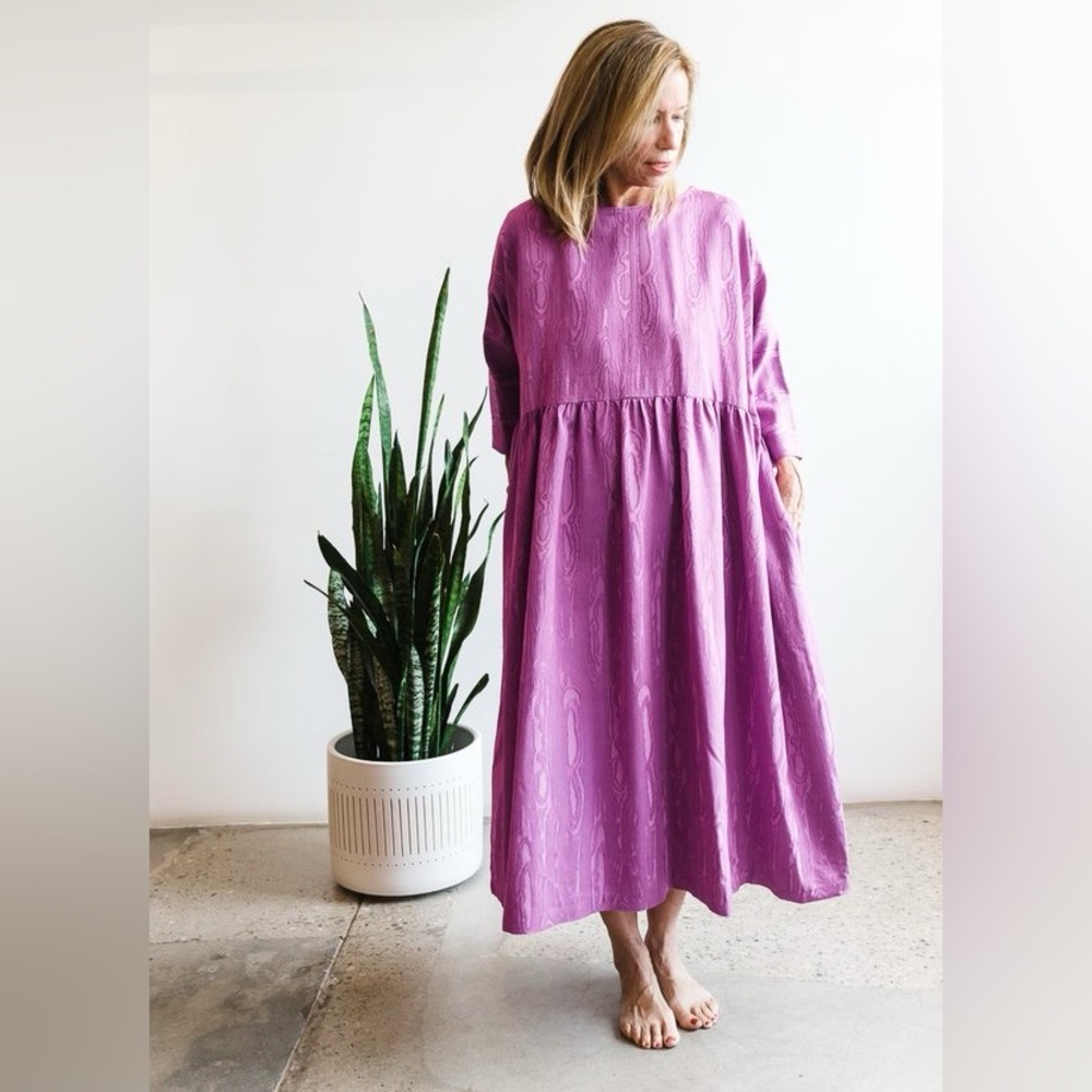 Rachel Comey Oust Dress in Orchid Moire Jacquard